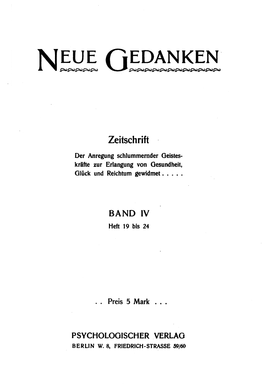 Telepathie und Geistesheilung (3/4)