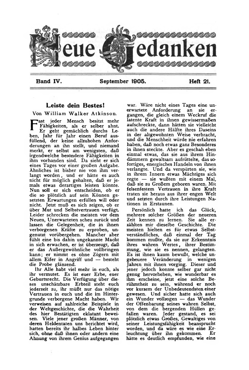 Telepathie und Geistesheilung (4/4)